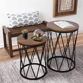 House 2-Pack Modern Heavy Duty Small Square Side/End Table/Night Stand/Coffee Table for Dormitory House 2-Pack Modern Heavy Duty Small Square Side/End Table/Night Stand/Coffee Table for Dormitory